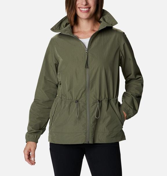 Columbia Wild Willow Windbreaker Green For Women's NZ59320 New Zealand